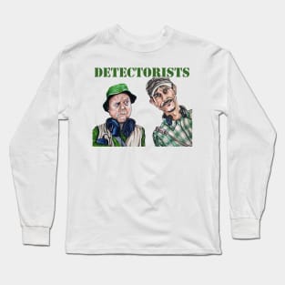 My Illustration of Metal Detectorists Lance and Andy Long Sleeve T-Shirt